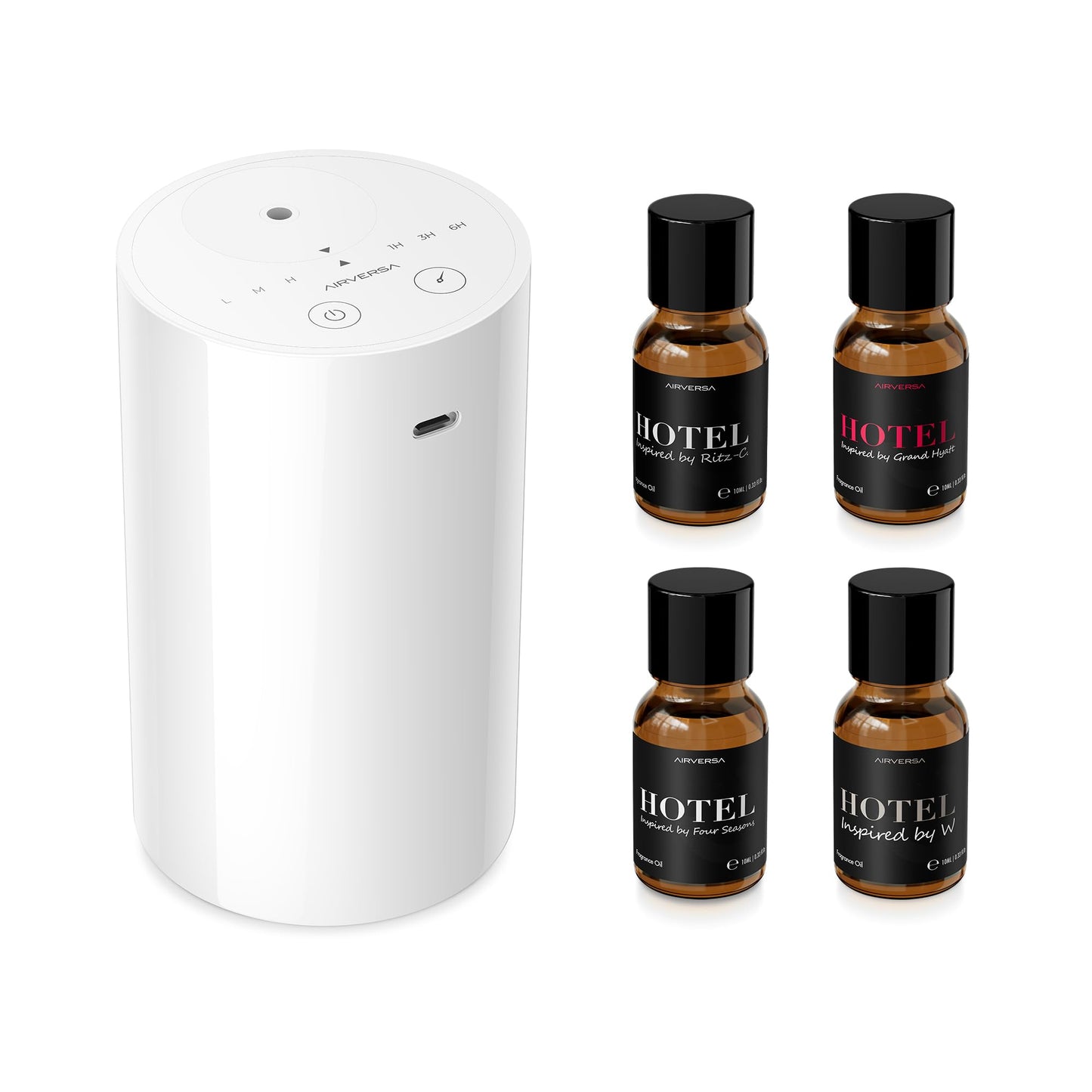 Airversa AN8 Waterless Diffuser Starter Kit – 4x 10mL Fragrance Oils