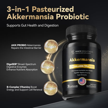 Akkermansia Probiotic – 30B TFU, GLP-1 & Digestion Support