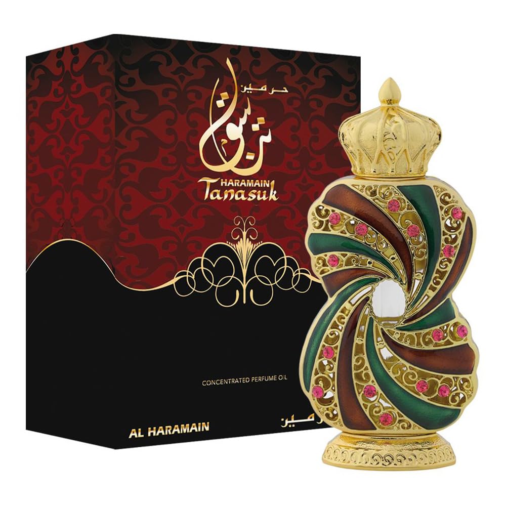 Al Haramain Tanasuk Amber Vanilla Attar Oil – Unisex Arabic Perfume