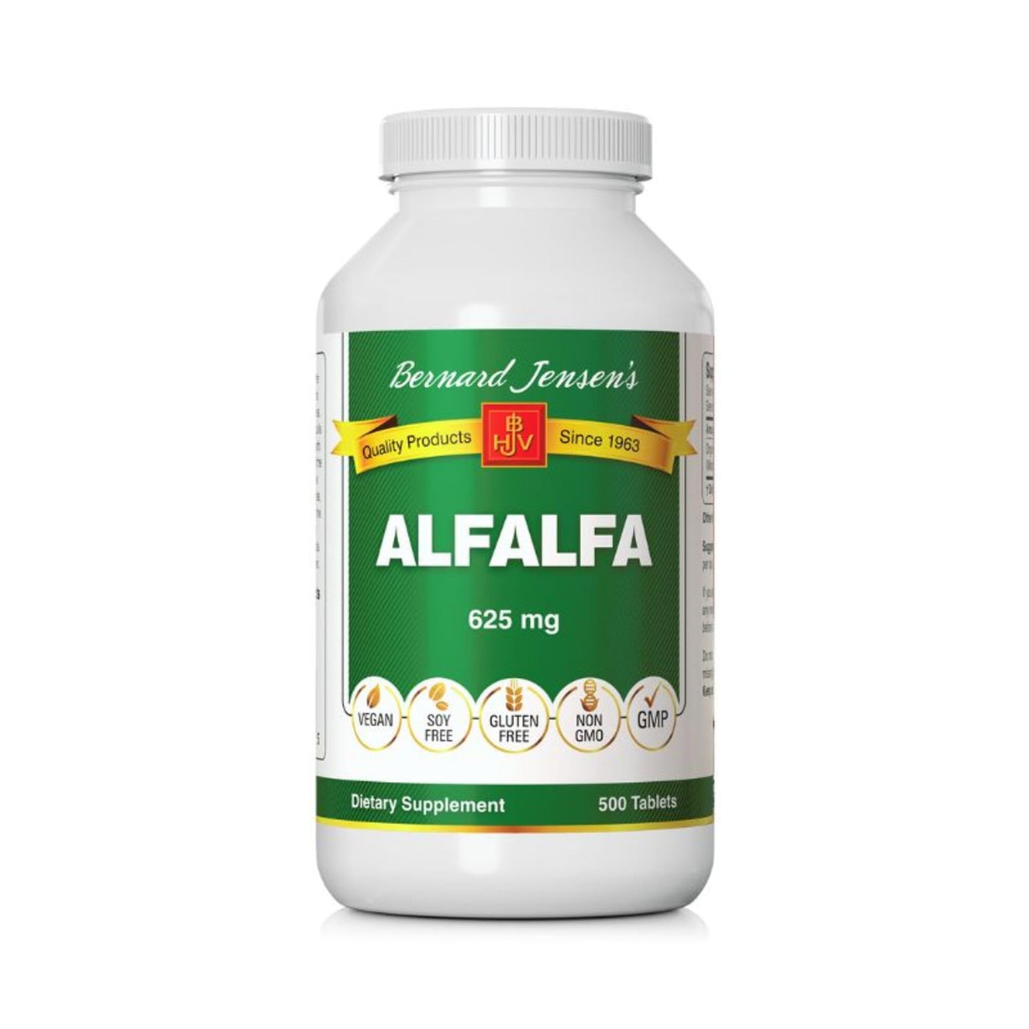 Bernard Jensen's Alfalfa Leaf Tablets 625mg – 500 Tablets
