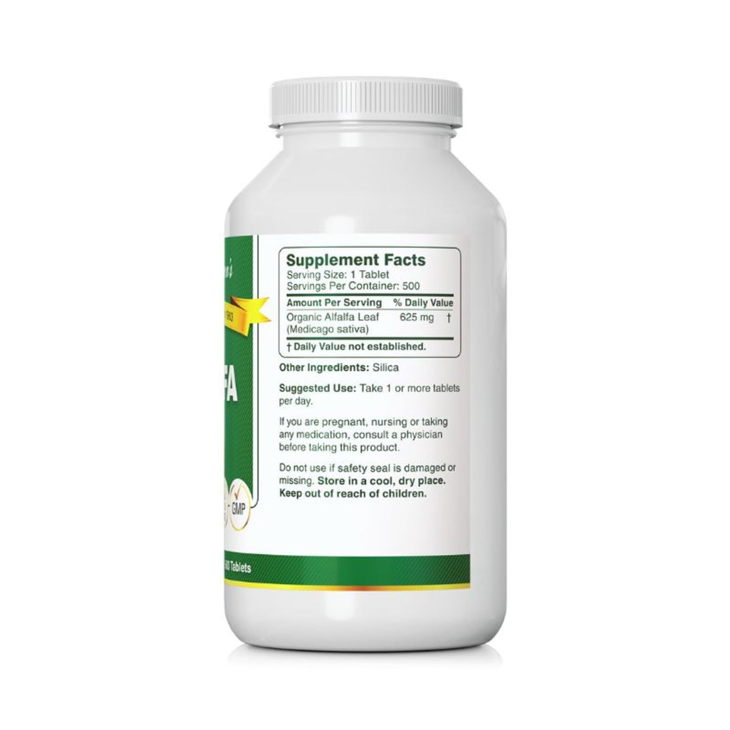 Bernard Jensen's Alfalfa Leaf Tablets 625mg – 500 Tablets