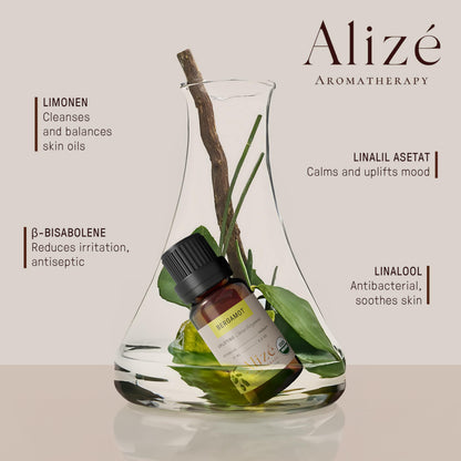 Alizé Bergamot Essential Oil – USDA Organic, 100% Pure & Natural, 10ml