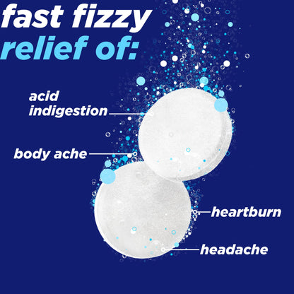 Alka-Seltzer Heartburn + Pain Relief Tablets | Fast Heartburn & Indigestion Relief, 12 Ct