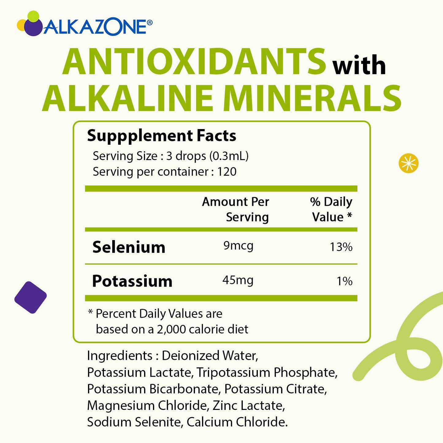Alkazone Balance Your pH Drops – Antioxidant Alkaline Mineral, 1.25 oz (Yields 10 Gal)