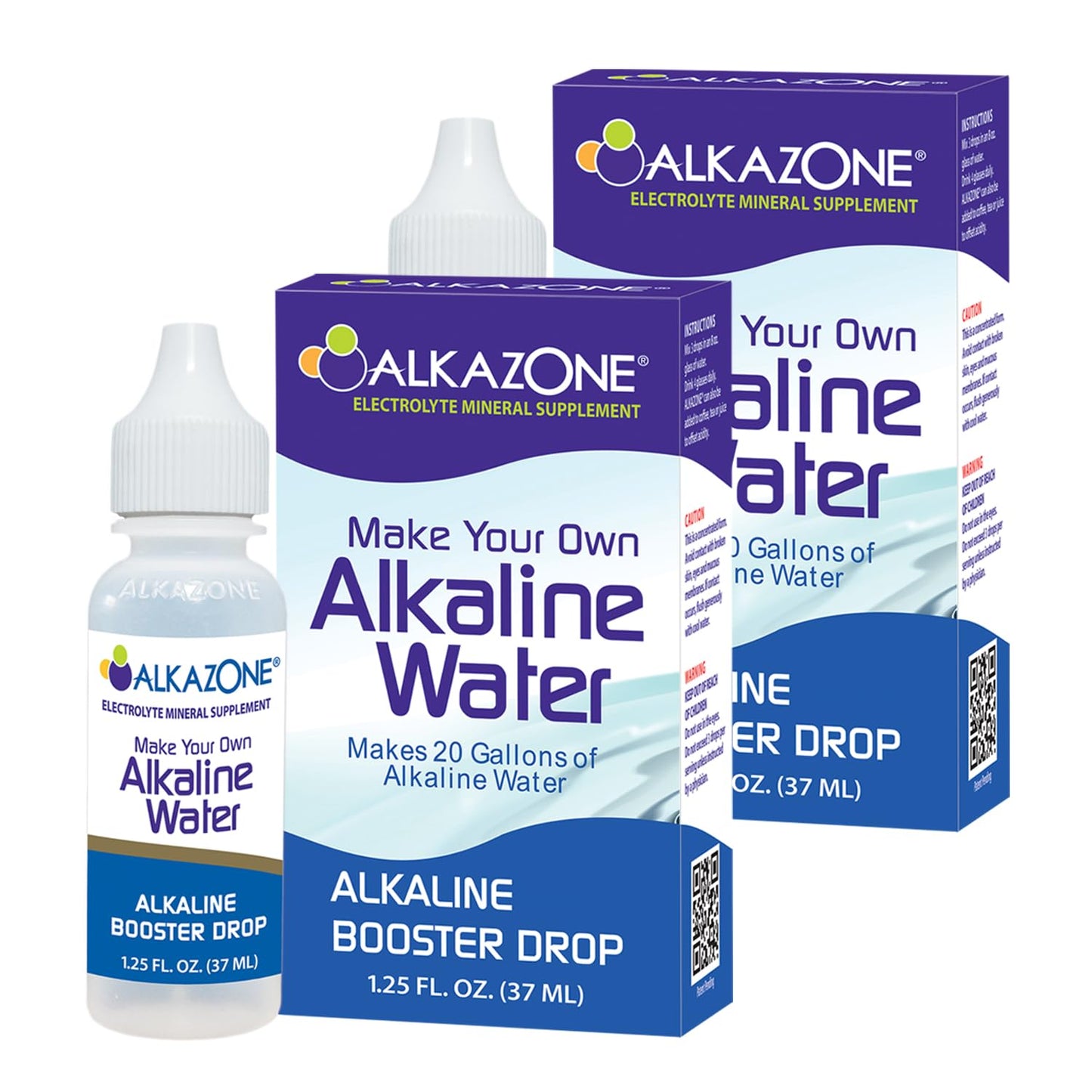 ALKAZONE Alkaline Booster Drop 1.25 oz (2 Packs) – Make Your Own Alkaline Water