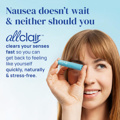 Allclair Nausea Relief Inhaler (Pack of 4) — Fast, Drug-Free & Portable