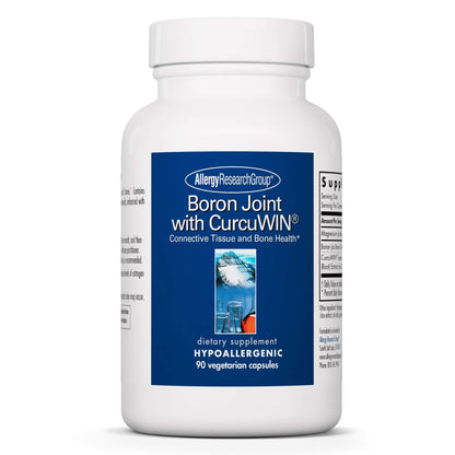 Allergy Research Group Boron Joint with CurcuWIN – 6mg Boron Complex for Bone & Joint Support (90 Vegetarian Capsules)