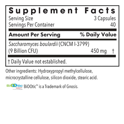 Allergy Research Group Essential-Biotic Saccharomyces boulardii 450mg Probiotic - 120 Count