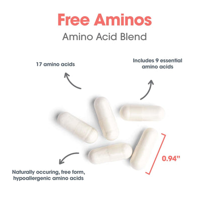 Allergy Research Group Free Aminos – Lean Muscle Support (Vegetarian Capsules) - 100 Count