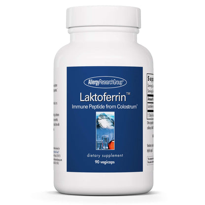 Allergy Research Group Laktoferrin Supplement - Lactoferrin 350mg, Bovine Colostrum, Immune Peptide, Iron, Vegicaps - 90 Count