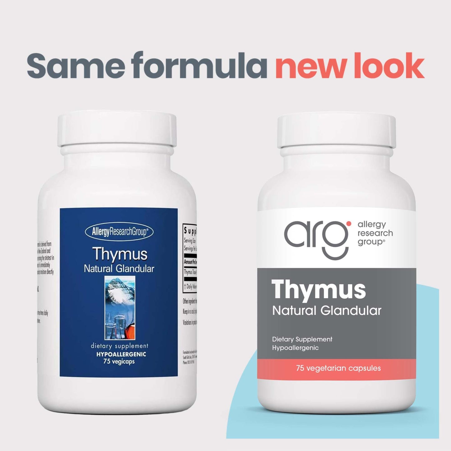 Allergy Research Group Thymus Glandular – 1000mg Ovine Thymus, Hypoallergenic, 75 Count