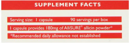 Allicin Max 100% Pure Allicin - 30 Veg Capsules