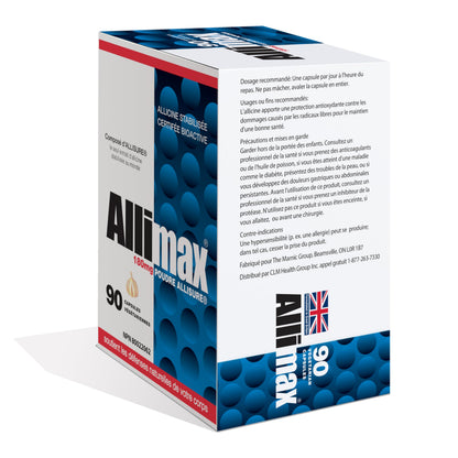 ALLIMAX 180mg 90 Capsules | Stabilized Allicin Garlic for Immune Support