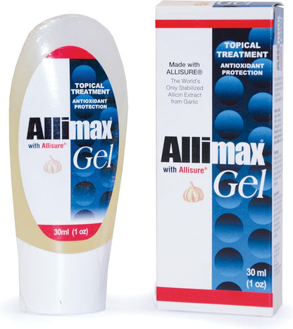 ALLIMAX Liquid Topical Gel (30mL / 1fl oz) – Garlic Extract Natural Skincare Gel – Unisex