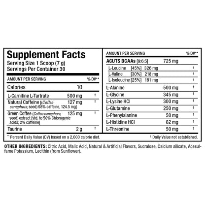 ALLMAX A:CUTS Watermelon Amino-Charged Energy Drink — 210 g, 30 Servings
