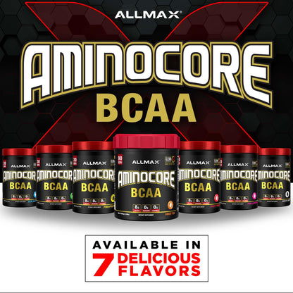 ALLMAX AminoCORE BCAA Pink Lemonade – 945 g, 90 Servings, 8.18 g BCAAs per Serving, Sugar Free, with B Vitamins