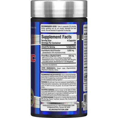 ALLMAX Essentials ARA+ Arachidonic Acid – 120 Capsules | Boost Strength & Endurance