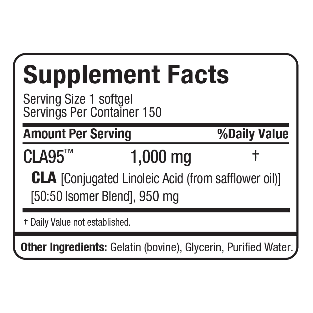 ALLMAX CLA95 1000 mg Softgels | CLA for Fat Loss & Lean Muscle
