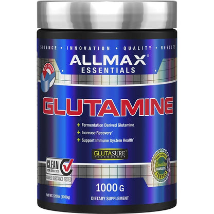 ALLMAX Nutrition L-Glutamine Powder – Muscle Recovery Formula | Gluten Free, Vegan | 1000 Grams