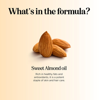 Cold Pressed Sweet Almond Oil - Pure Carrier Oil for Skin, Hair & Nails