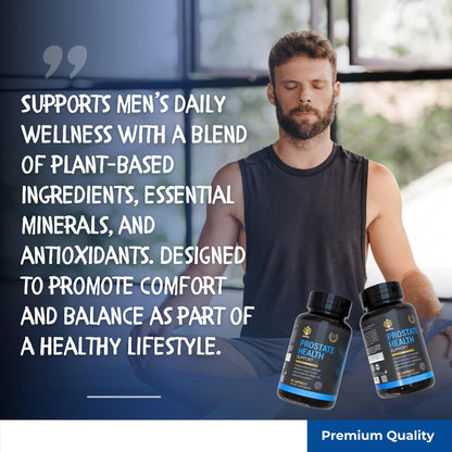 ALNIMA Halal Prostate Support for Men – Saw Palmetto, Zinc & Selenium | 90 Capsules | Made in USA