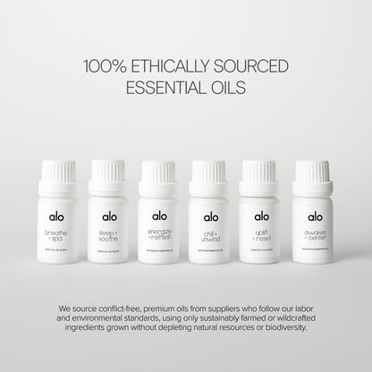 ALO Essential Oil Collection | 6 Essential Oils for Energy, Balance & Relaxation | Boxed Gift Set