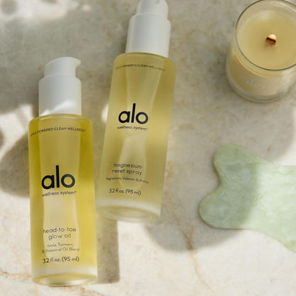 Alo Magnesium Reset Body Spray + Mini – Sleep & Stress Relief Calming Mist | Magnesium, Valerian Root, Arnica | Made in USA