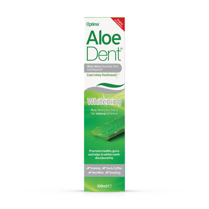 AloeDent Whitening 100 ml Aloe Vera Plus Silica Fluoride-Free Toothpaste - Pack of 3