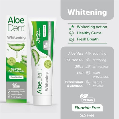 Aloe Dent Whitening Aloe Vera Toothpaste 100ml | Bundle by Aloe Dent