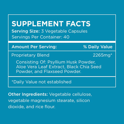 Pure for Men Original Vegan Stay Ready Fiber Supplement – Digestive Health & Regularity, 120 Vegan Capsules