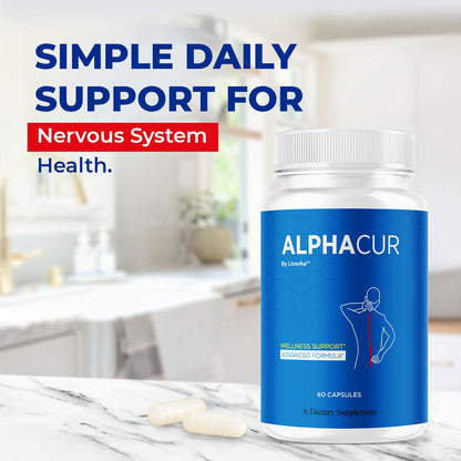 Alpha Cur Capsules | Official Nerve Support Supplement - 60 Capsules