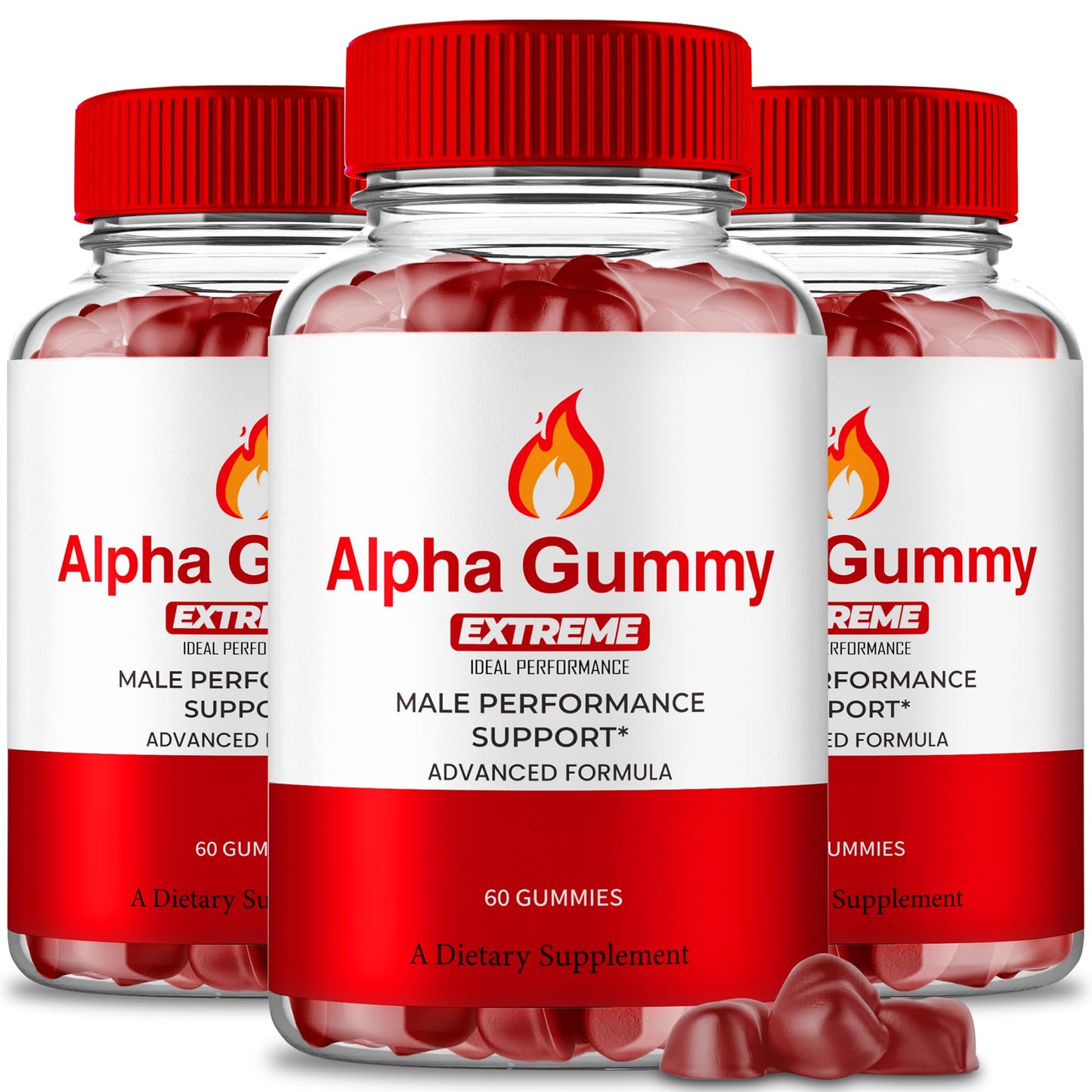 Alpha Gummies for Men | Alpha Gummy Extreme for Men – Maximum Strength & All-Natural Health (3 Pack)