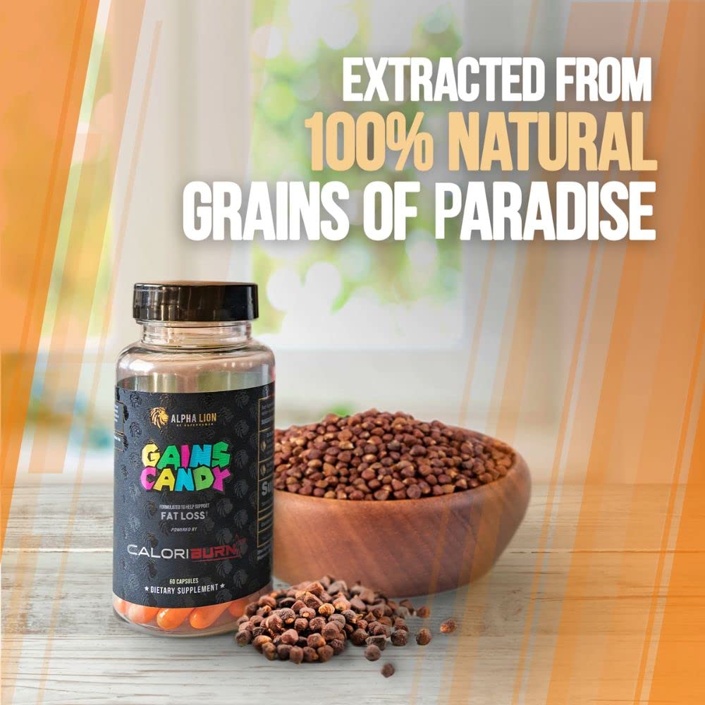 ALPHA LION Gains Candy CaloriBurn – 60 Capsules for Fat Loss & Energy
