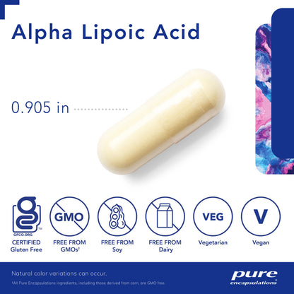 Pure Encapsulations Alpha Lipoic Acid 600 mg – 60 Capsules