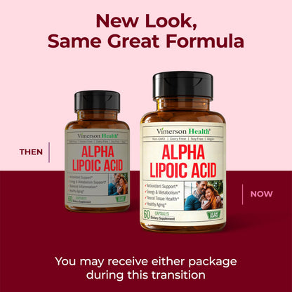 Alpha Lipoic Acid 650mg – High Potency ALA Supplement for Nerve & Brain Health | Vegan & Non-GMO | 60 Capsules