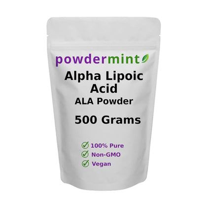 Alpha Lipoic Acid Powder (RS-ALA) – Antioxidant Supplement (Scoop Included)