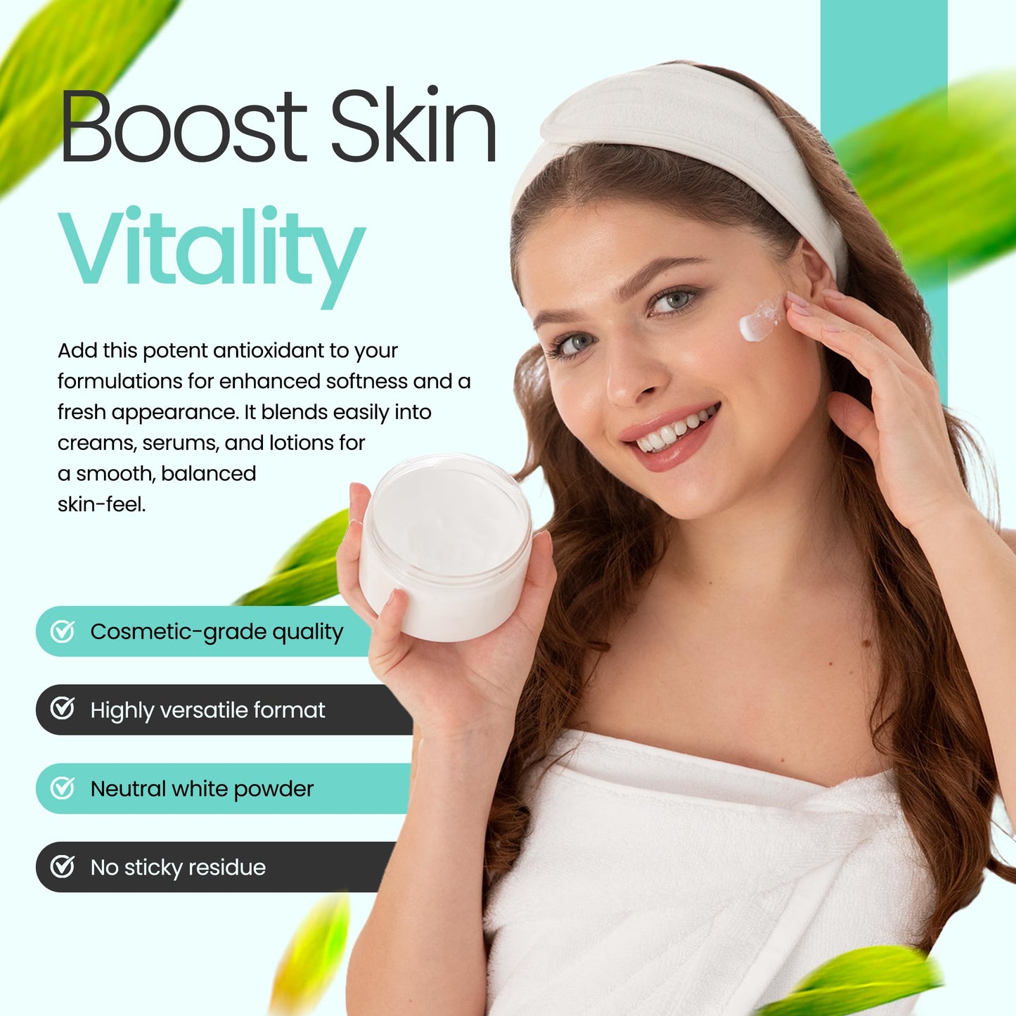 Talsen Vitamin E Powder – Alpha Tocopheryl Acetate (1 oz / 28 g), Cosmetic Grade