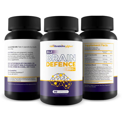 ALZ Brain Defence Pro – Advanced Memory Formula, Turmeric Memory Support