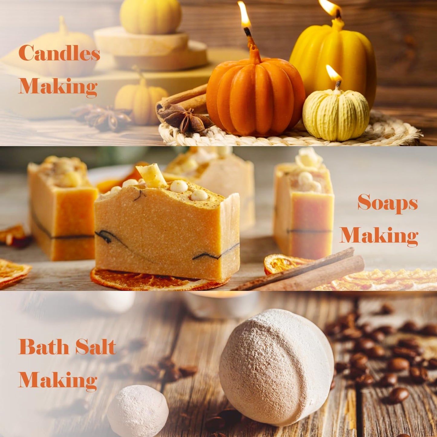 AmaKane Fall Fragrance Oil Set - 6x10ml for Diffusers, Candles & Soaps