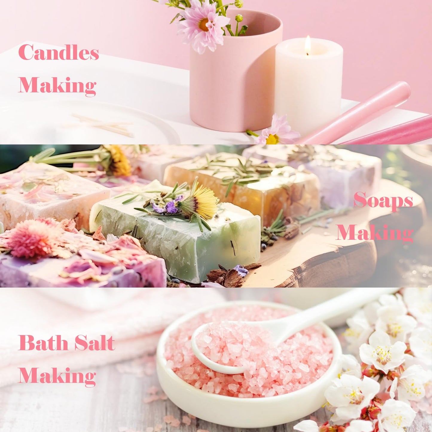 AmaKane Floral Fragrance Oils – 6x10ml Rose, Jasmine, Chamomile, Neroli, Magnolia & Cherry Blossom | Diffuser & DIY Scents