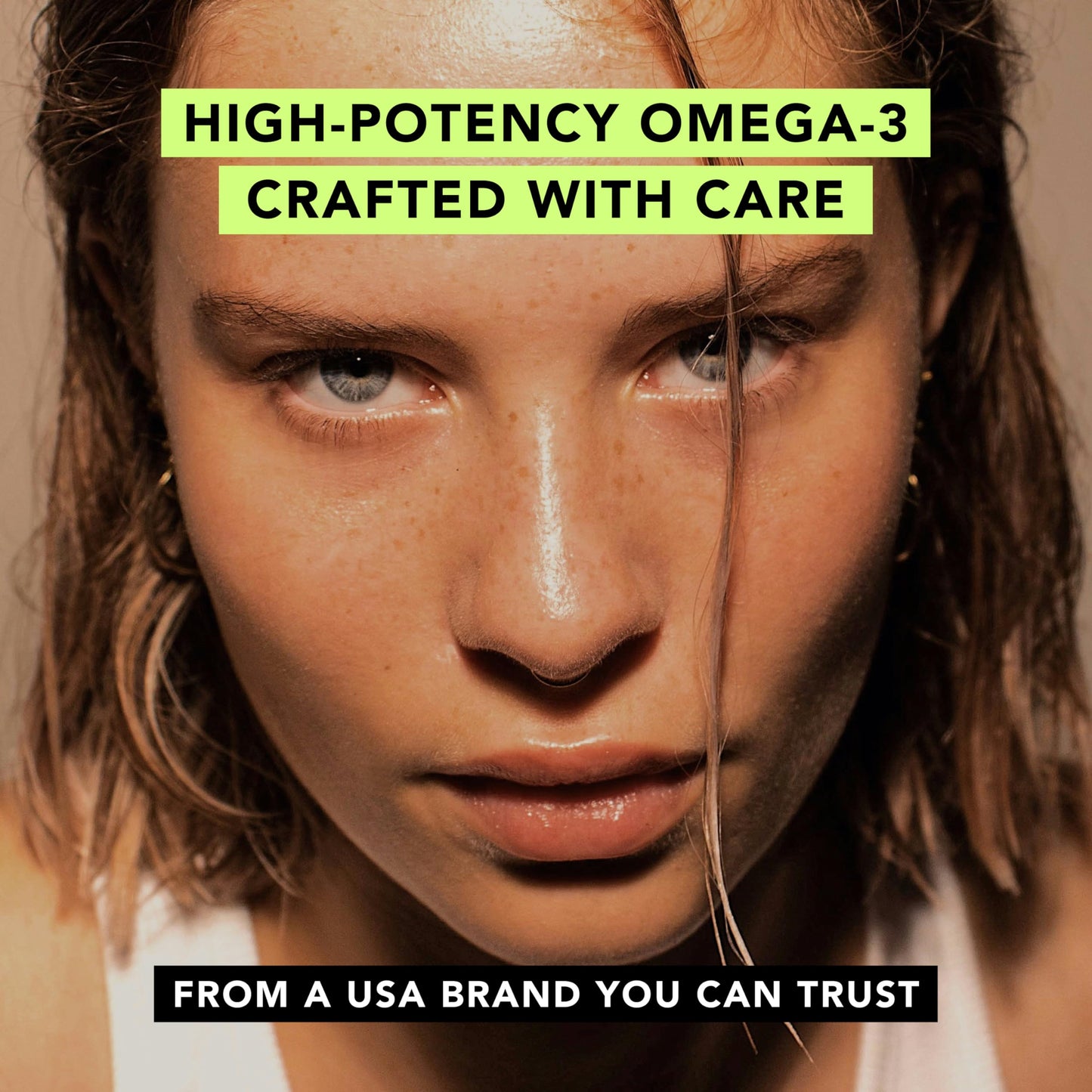 AMANDEAN Vegan Omega-3 Supplement – Algae DHA & EPA, Carrageenan-Free (120ct)