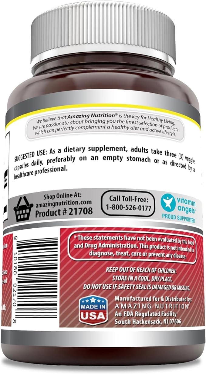 Acetyl L-Carnitine HCl 1500 mg Veggie Capsules – Amazing Formulas