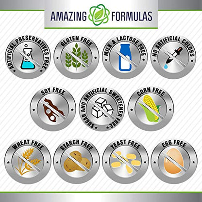 Amazing Formulas Fenugreek Seed Supplement | 610 Mg | 360 Veggie Capsules | Non-GMO | Gluten Free | Made in USA (Pack of 2)