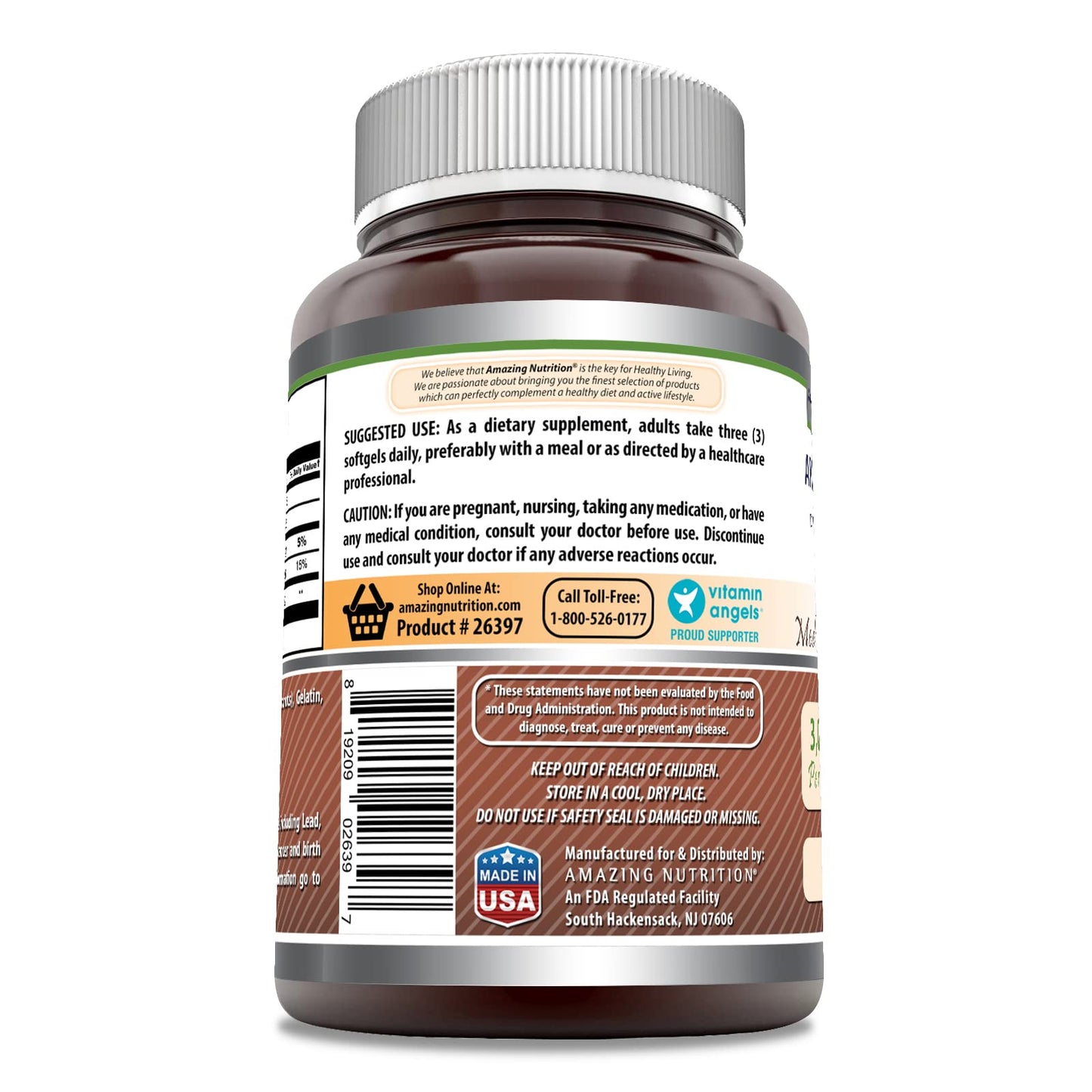 Amazing Formulas MCT Oil Softgels – 1000 Mg per Serving, Non-GMO, Gluten-Free, Made in USA (2 Pack, 300 Count)