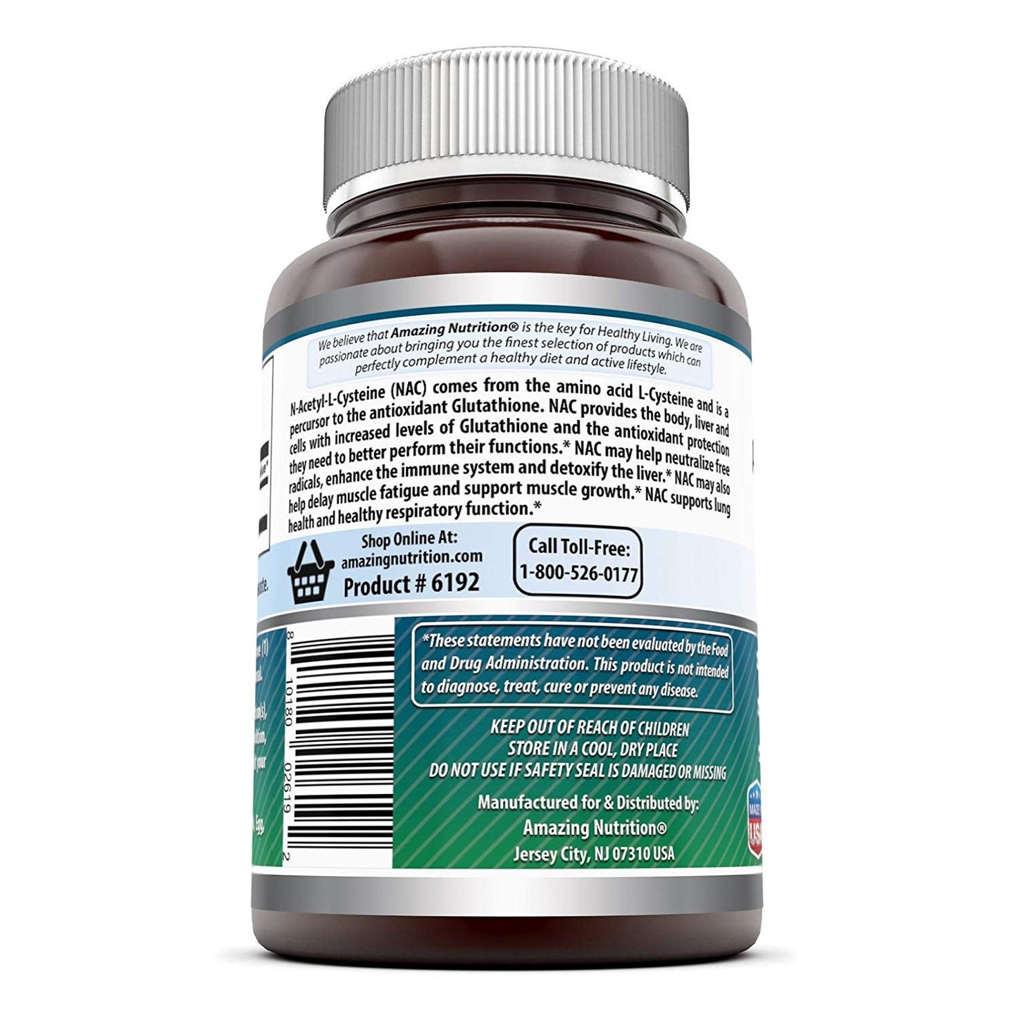 Amazing Formulas NAC 600 mg – N-Acetyl Cysteine Supplement | Non-GMO, Gluten Free | Made in USA (2 Pack, 250 Count)