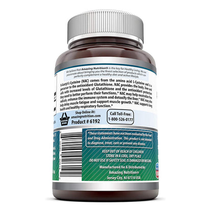 Amazing Formulas NAC 600 mg – N-Acetyl Cysteine Supplement | Non-GMO, Gluten Free | Made in USA (2 Pack, 250 Count)