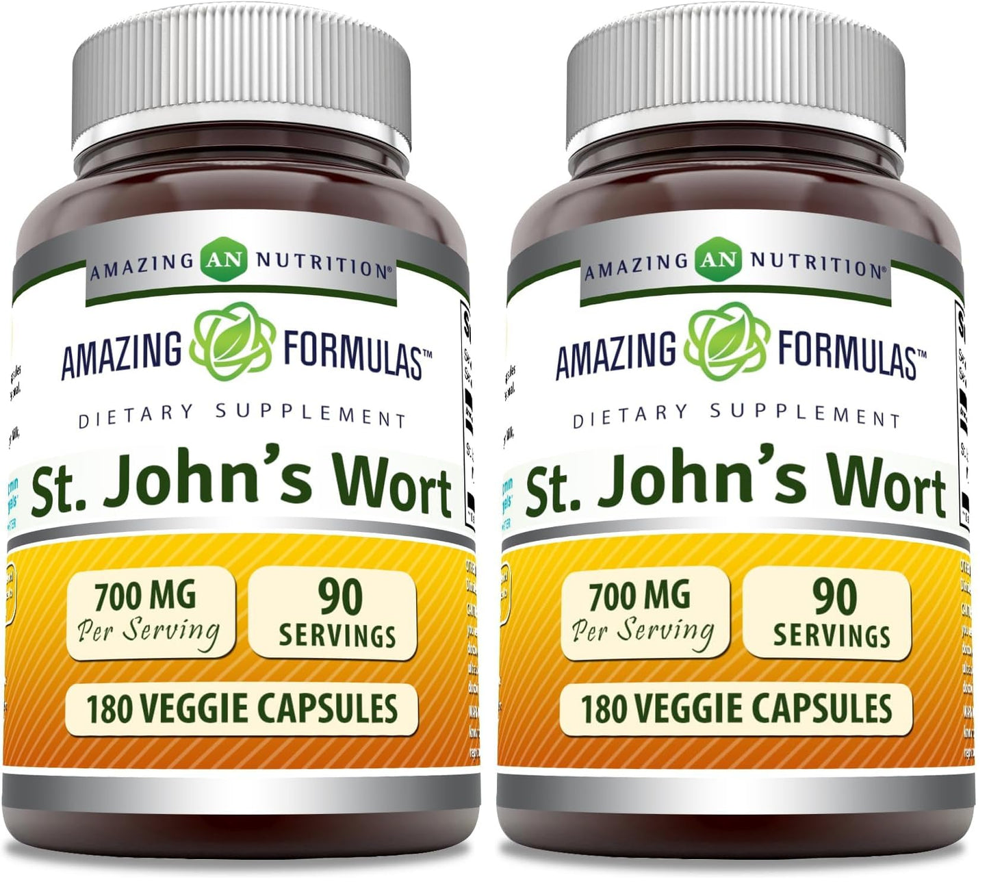 Amazing Formulas St. John's Wort Supplement – 700 mg per Serving | Veggie Capsules | Made in USA