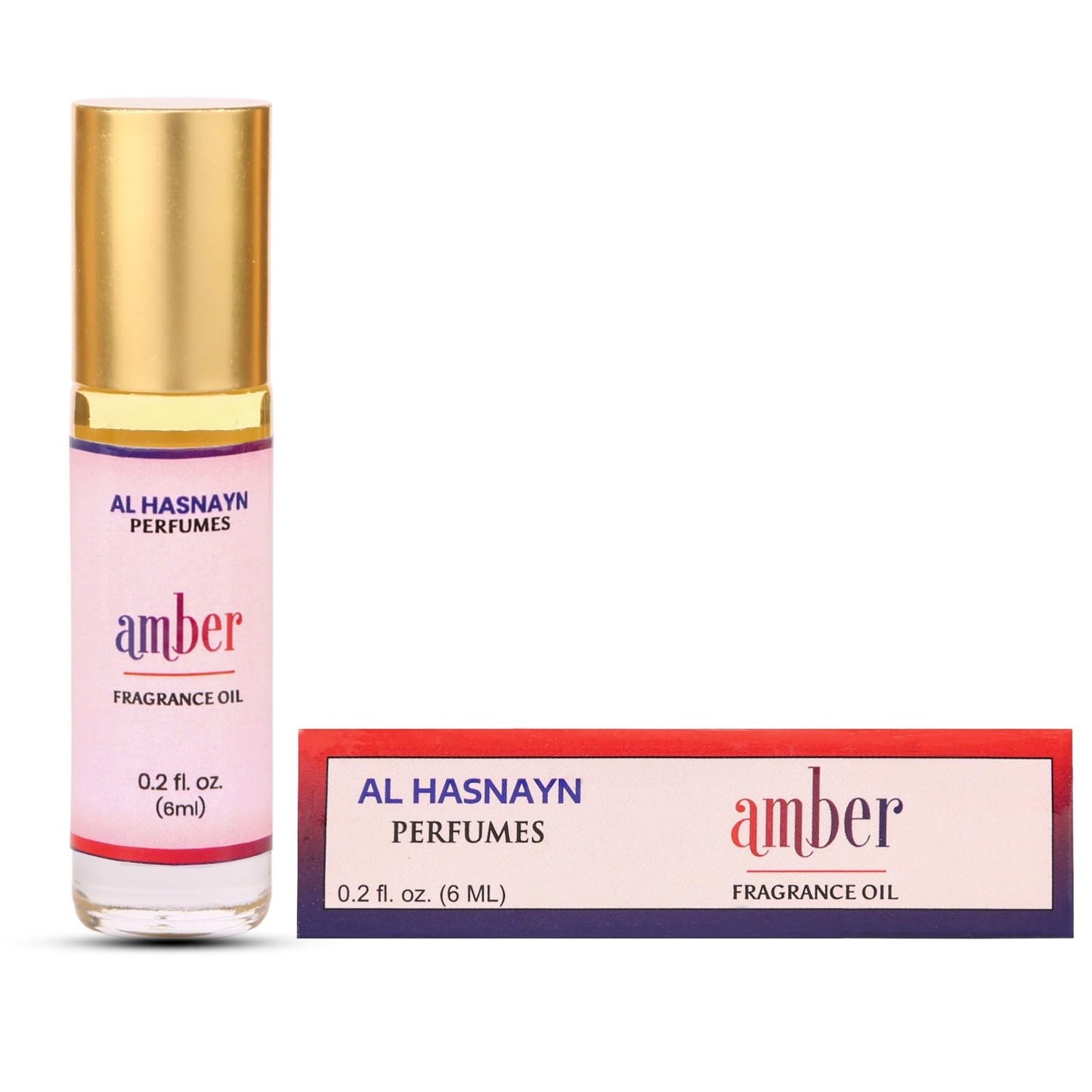Amber Perfume Oil Roll-On – Alcohol-Free Unisex Fragrance by AL HASNAYN | 6ML