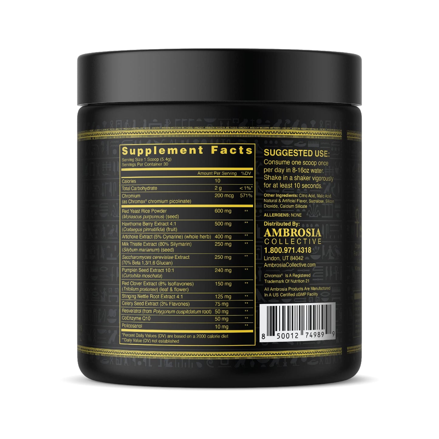 Ambrosia Nektar - Superfood Powder for Daily Organ Support | 30 Servings | Sour Gummy Candy