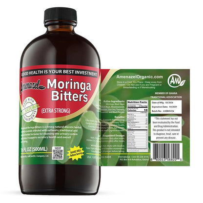Amenazel Organic Moringa Bitters, 16 fl oz